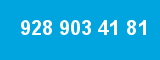 928 903 41 81 928 903 41 81
